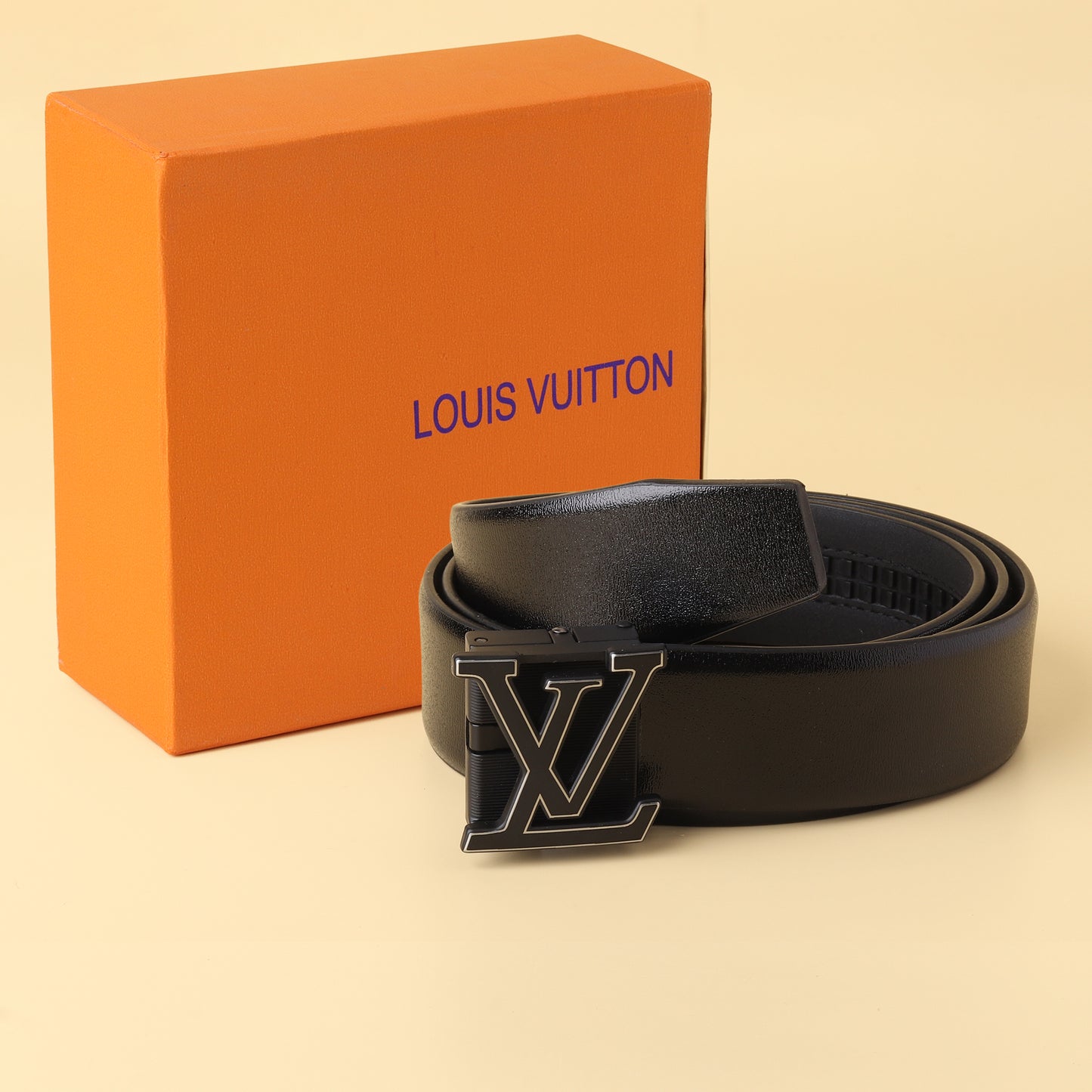 Vuitton Black  Buckle Belt