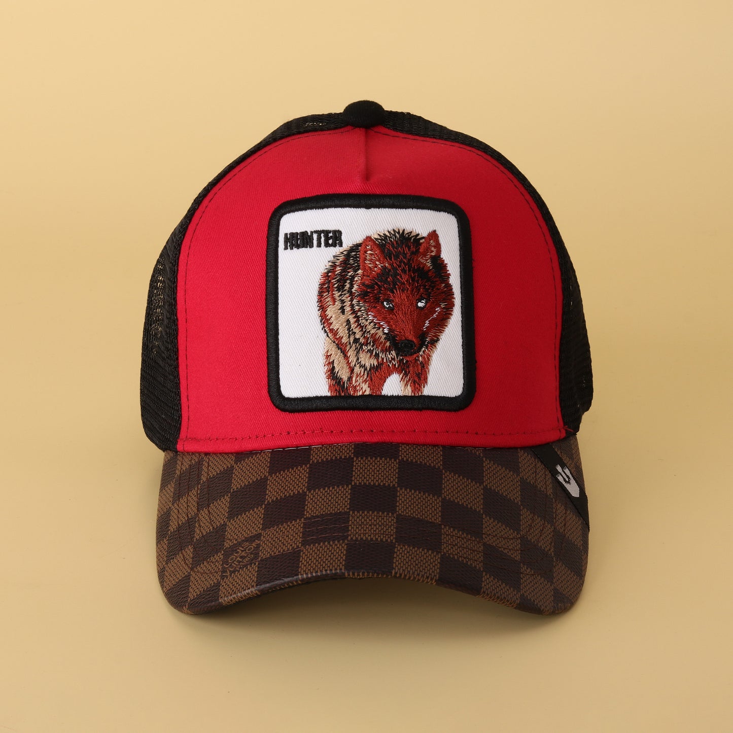 Hunter Wolf Embroidered Trucker Cap – Bold Streetwear Essential