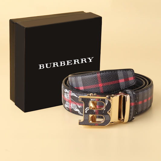 Burberry Monogram Plaid Belt