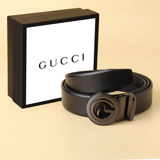 Gucci Black Leather Belt