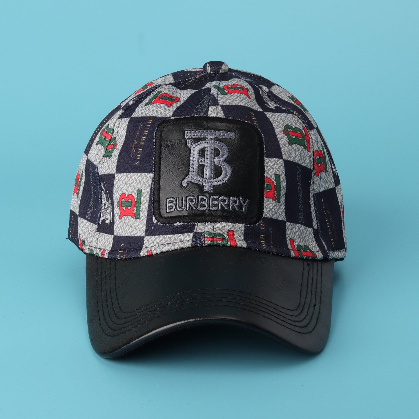 Burberry  Leather-Patch Cap