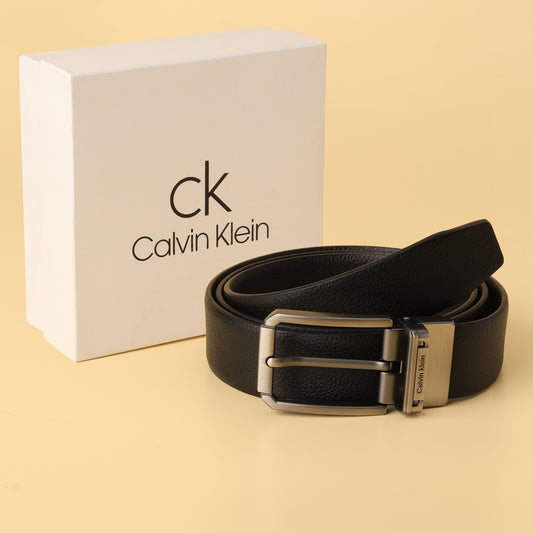 Dual Pin Buckle Leather Belt