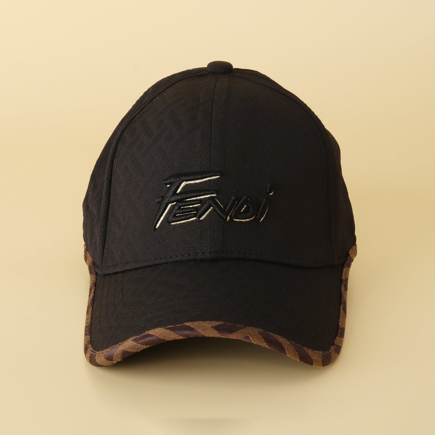 Black Monogram Baseball Cap