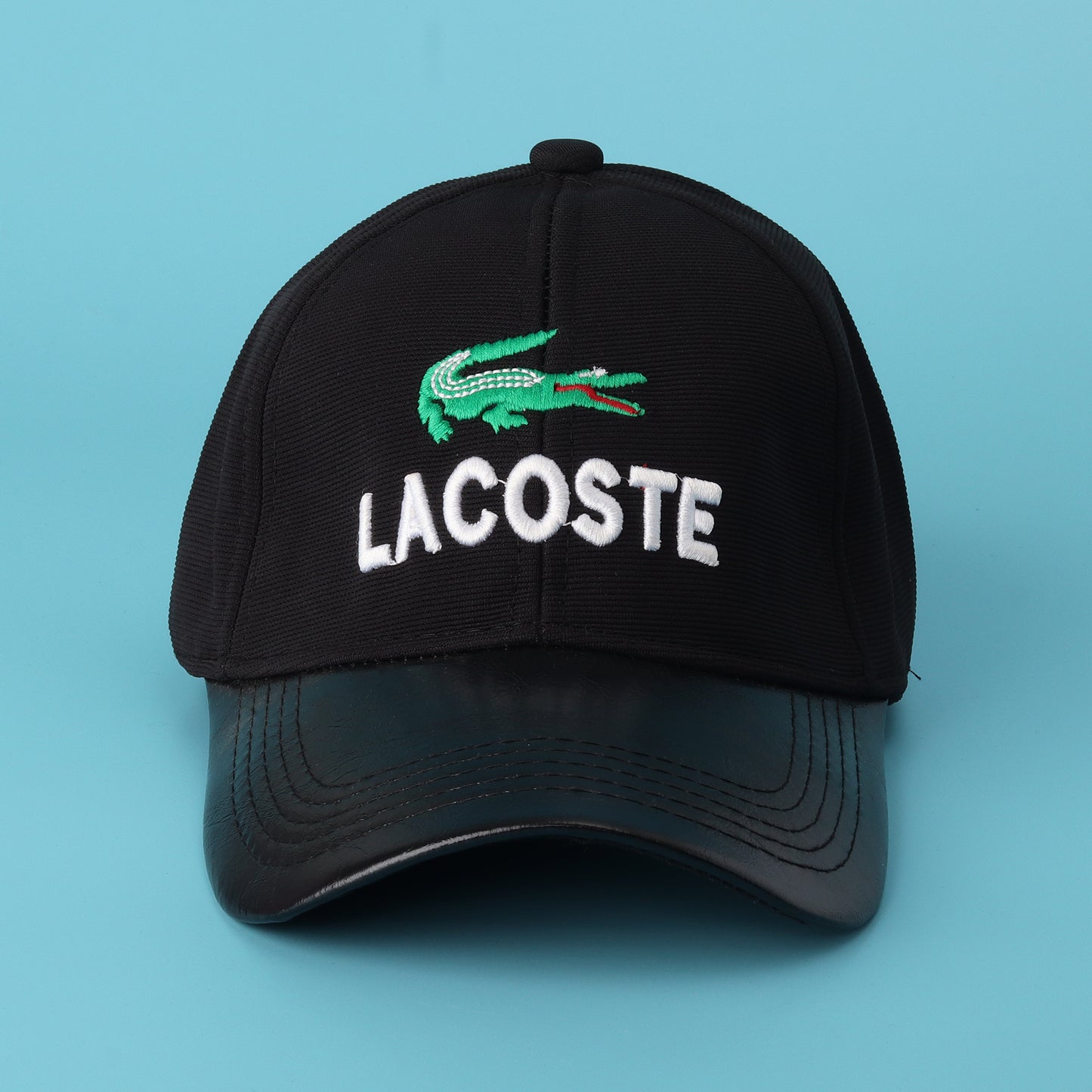 Lacoste Classic Black Crocodile Logo Cap