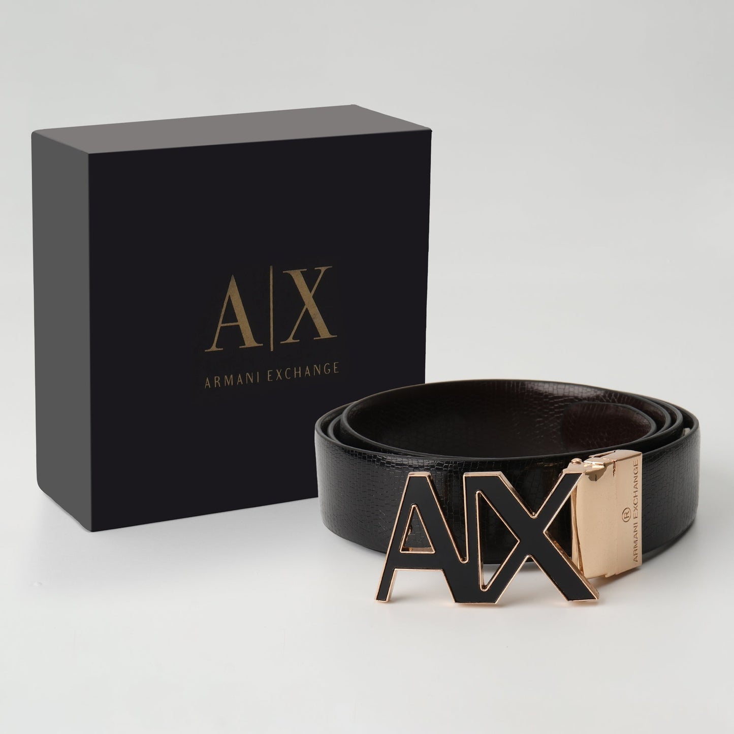 Luxe Contrast Monogram Belt