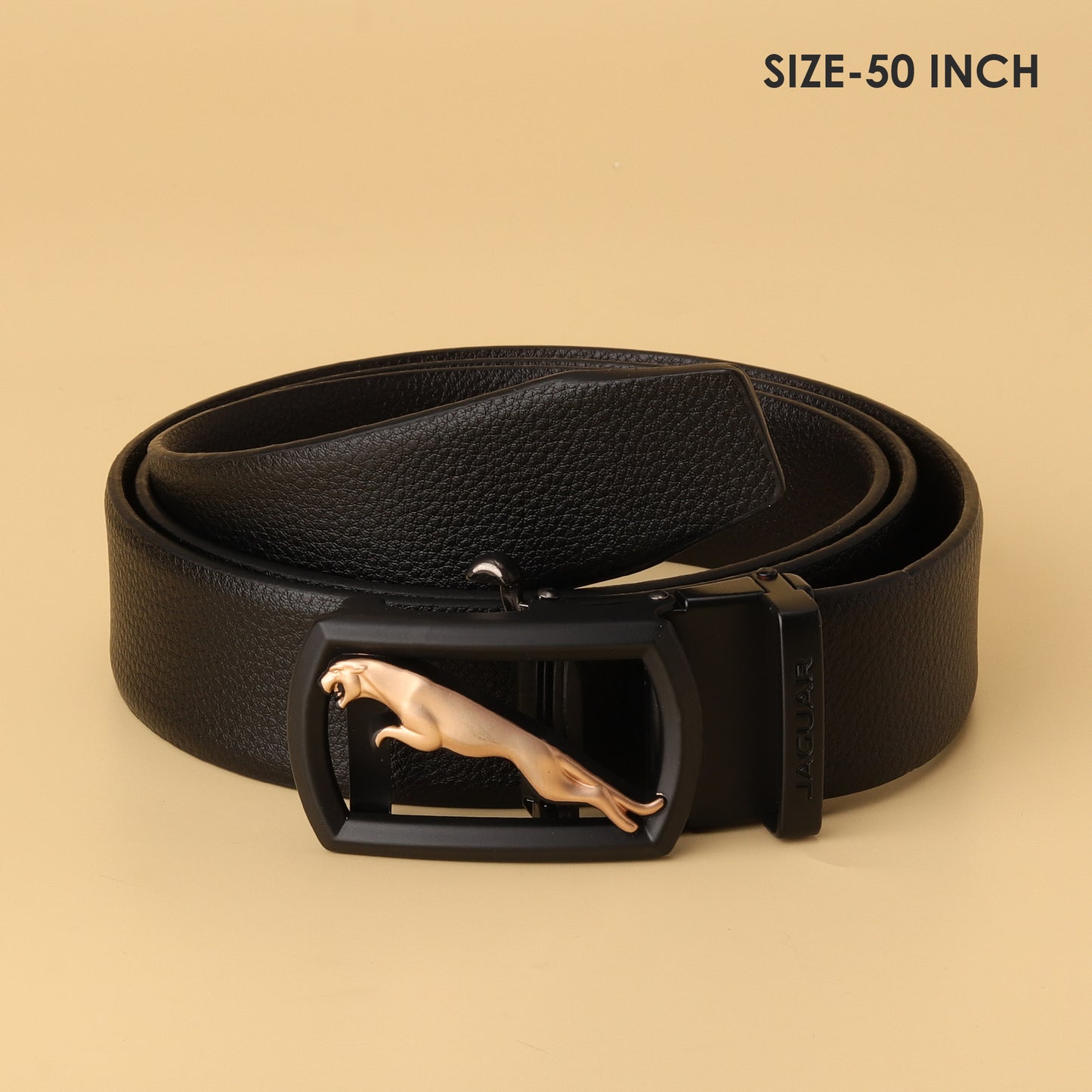 Jaguar Black Reversible Leather Belt