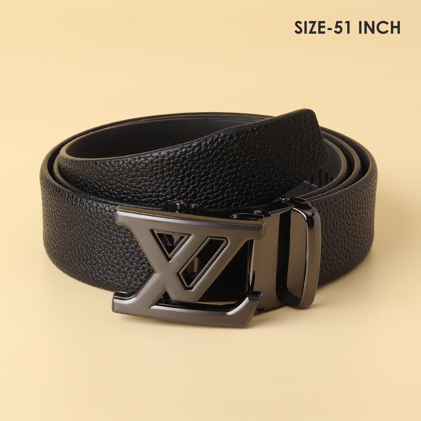 Vuitton Black Textured  Belt