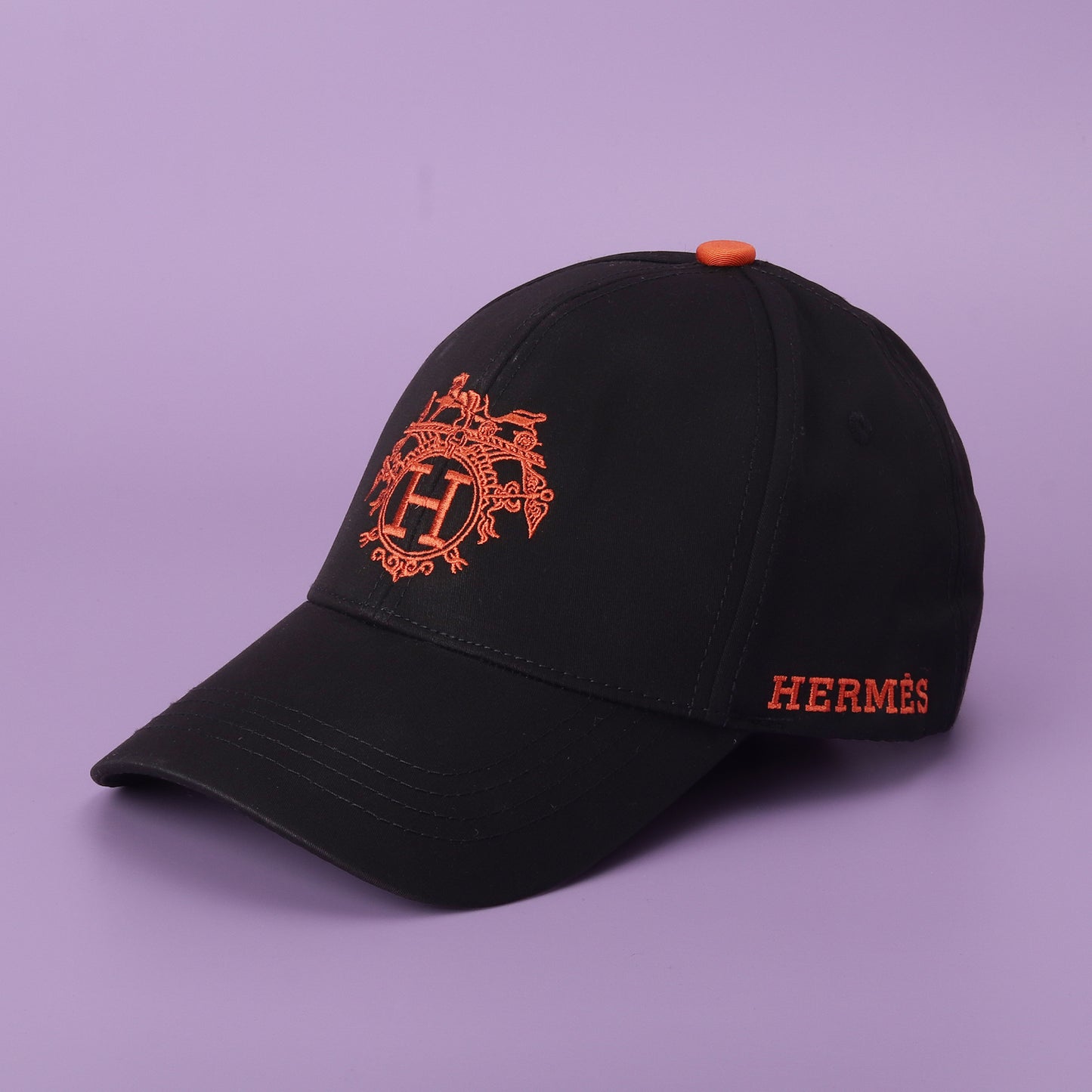 Hermès Crest Black Cap