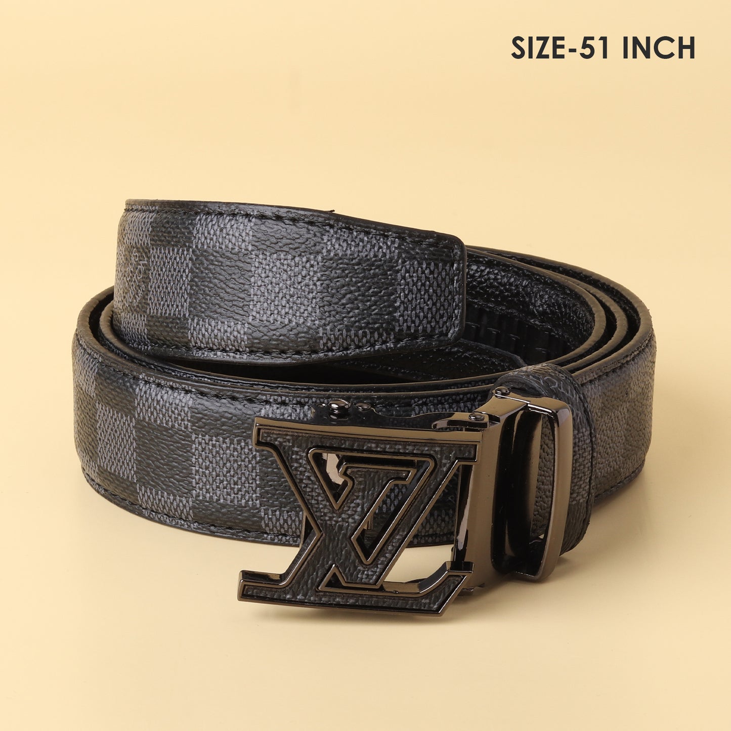Graphite LV Buckle Belt