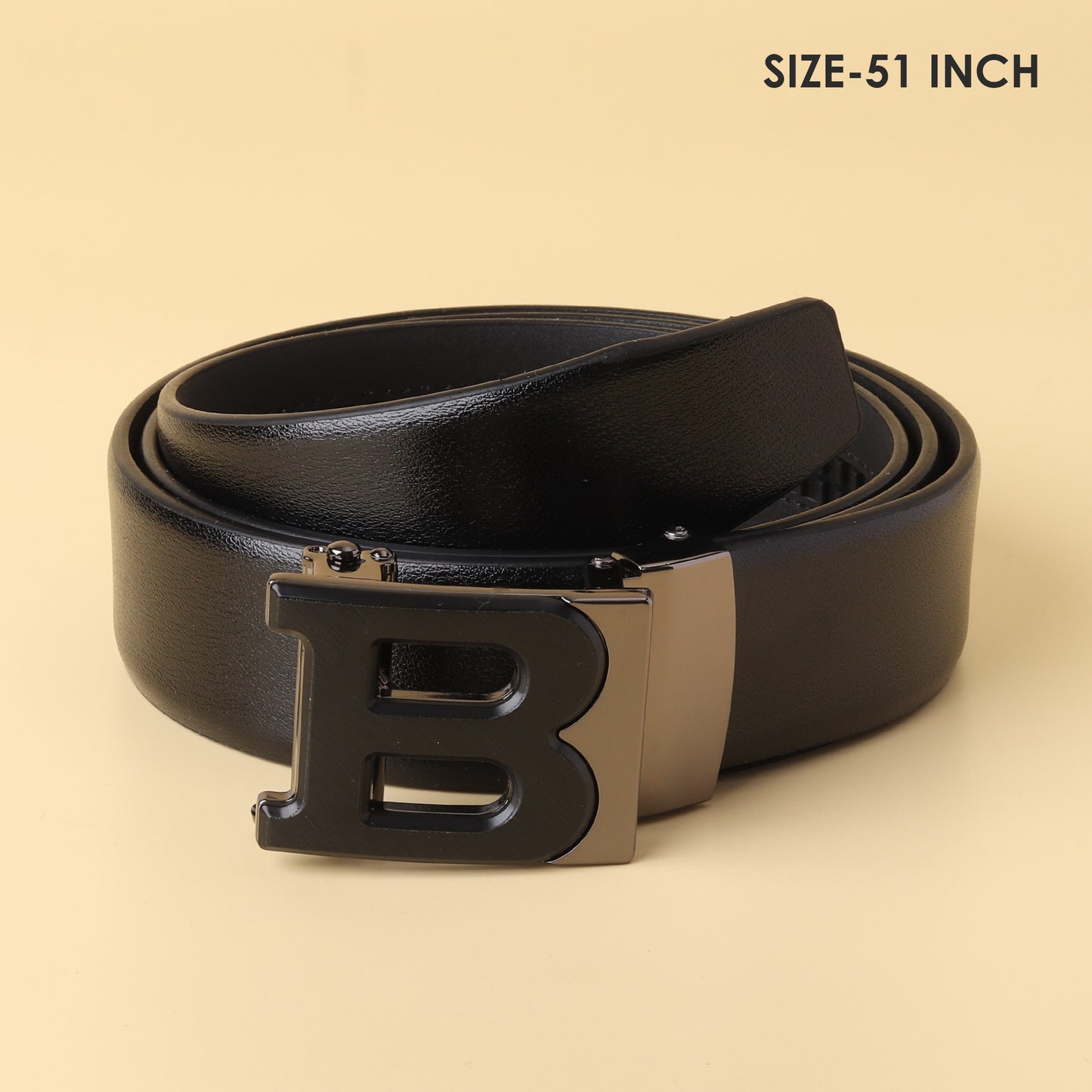 ‘B’ Buckle Leather Belt