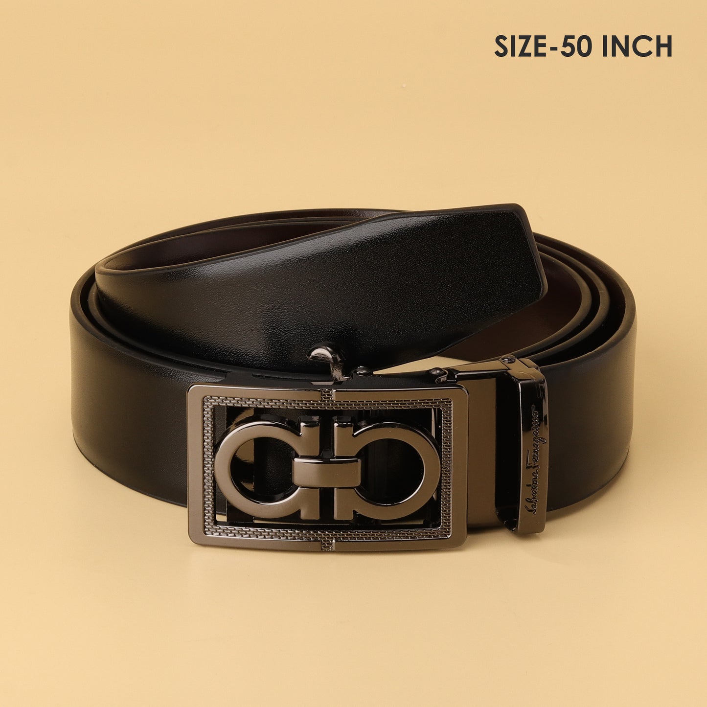 Gancini Blackout Reversible Belt