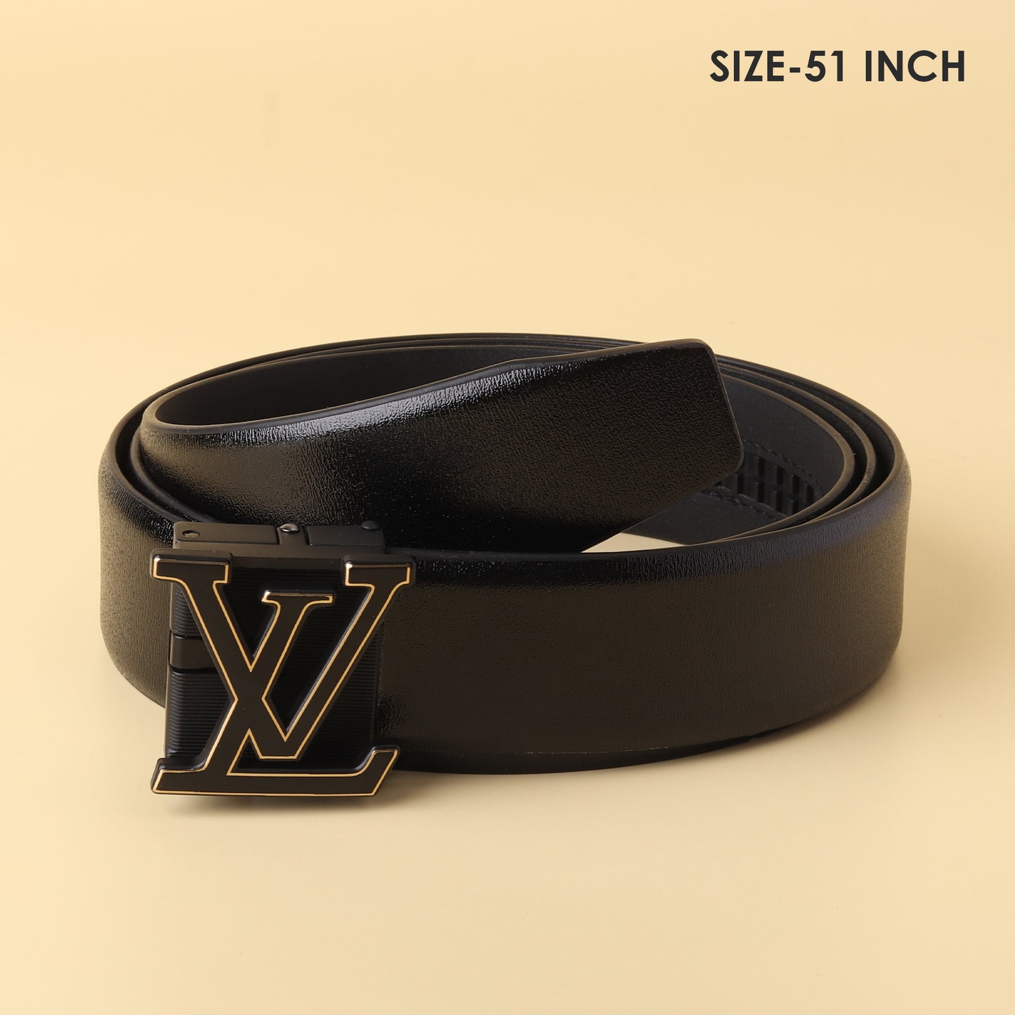 Vuitton Black Leather Belt