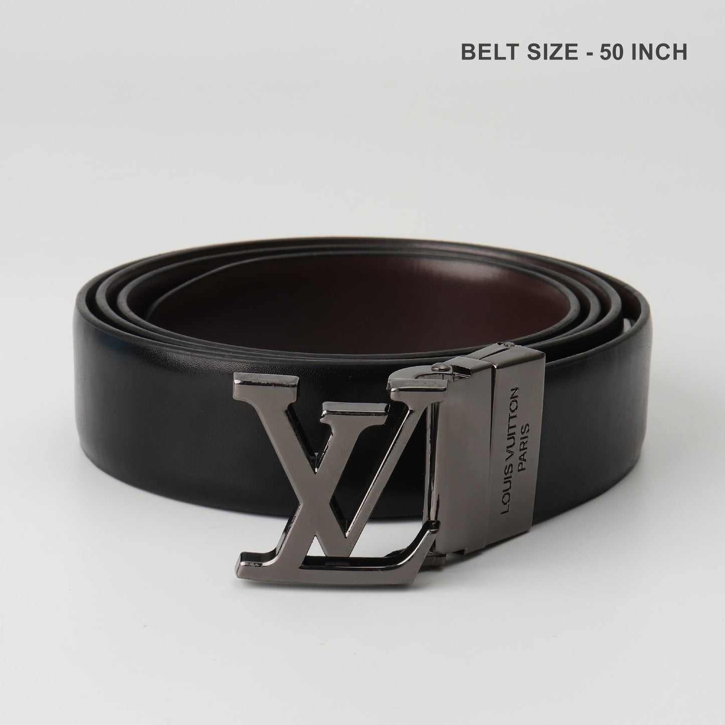 Signature Monogram Belt – Titanium Finish