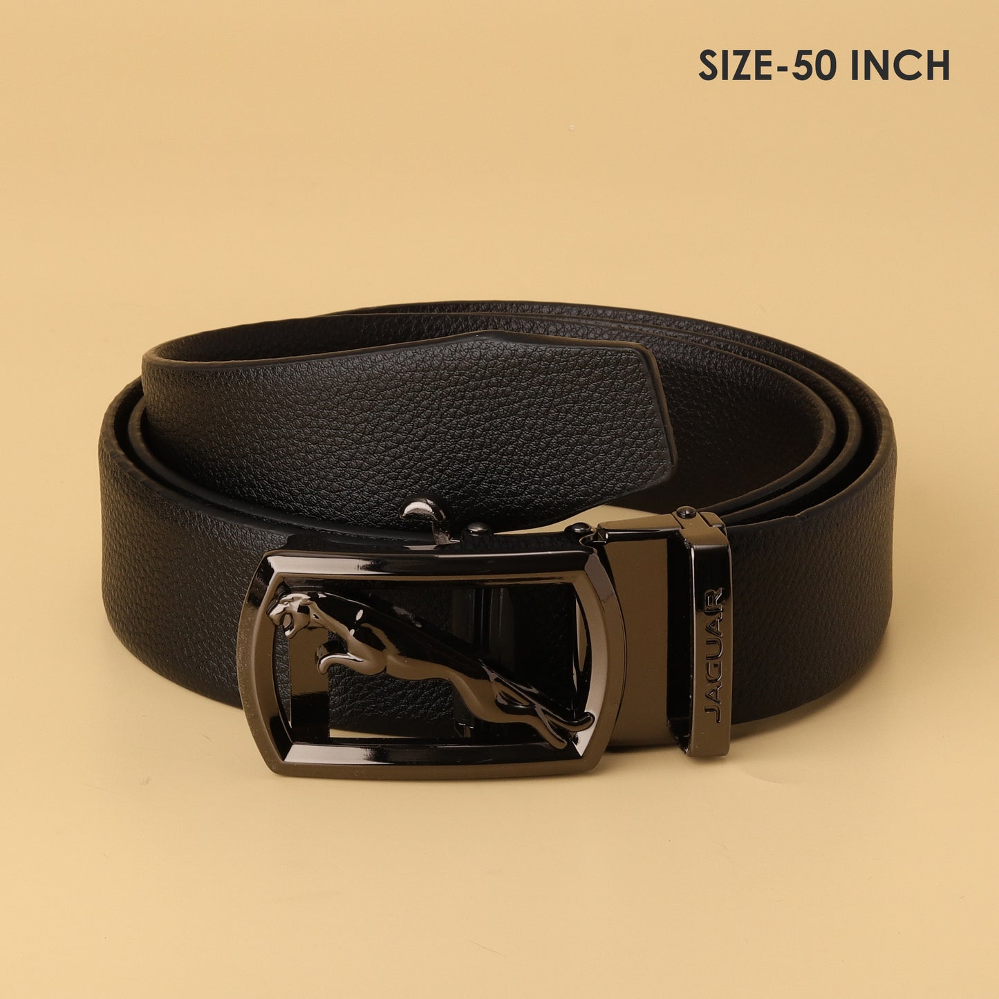 Black Panther Buckle Reversible Leather Belt