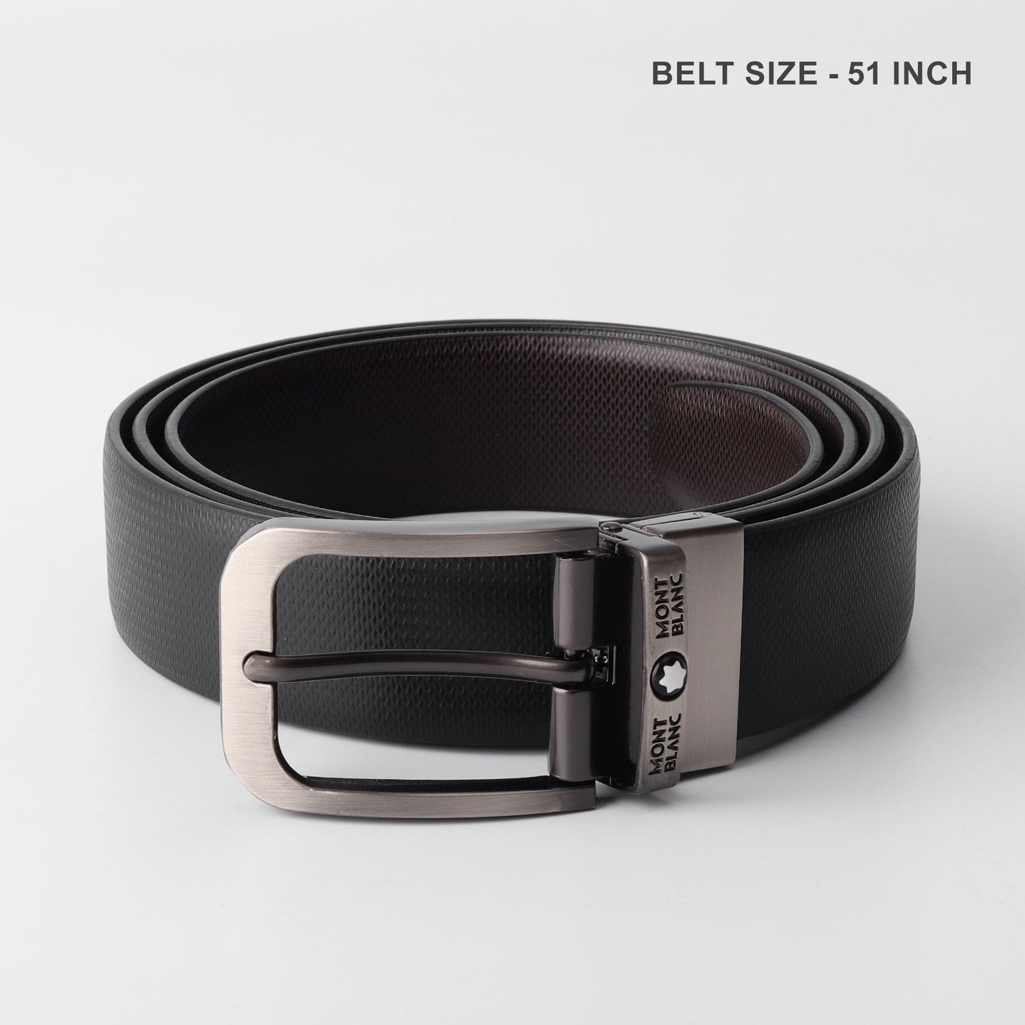 Icon Reversible Belt – Ash Steel & Coffee