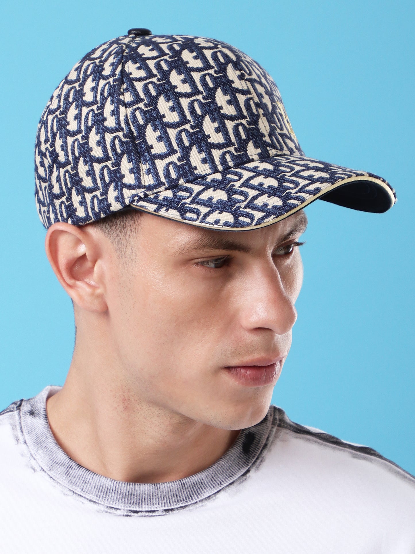 Oblique Jacquard Baseball Cap