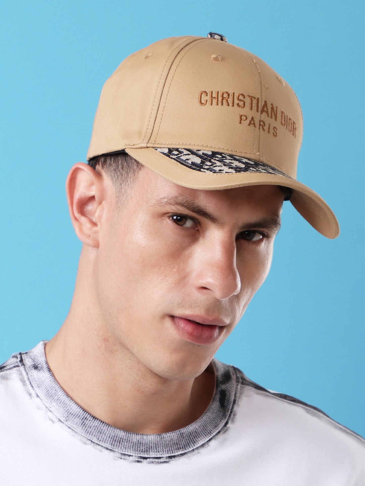 Dior Paris Beige Baseball Cap