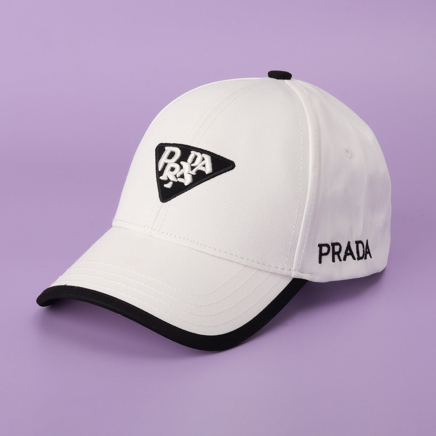 Prada White Baseball Cap