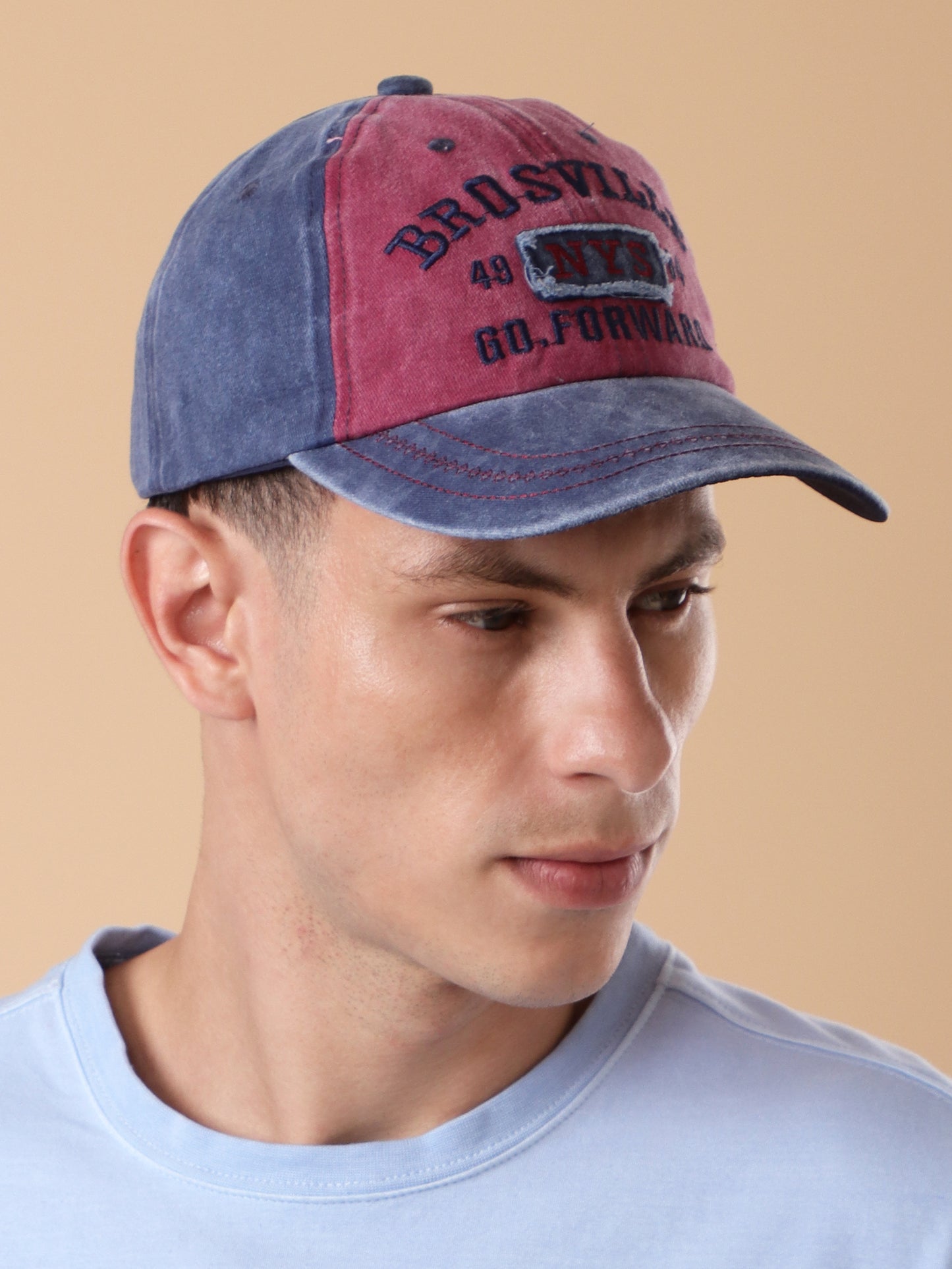 Washed "Brosville" Two-Tone Baseball Cap