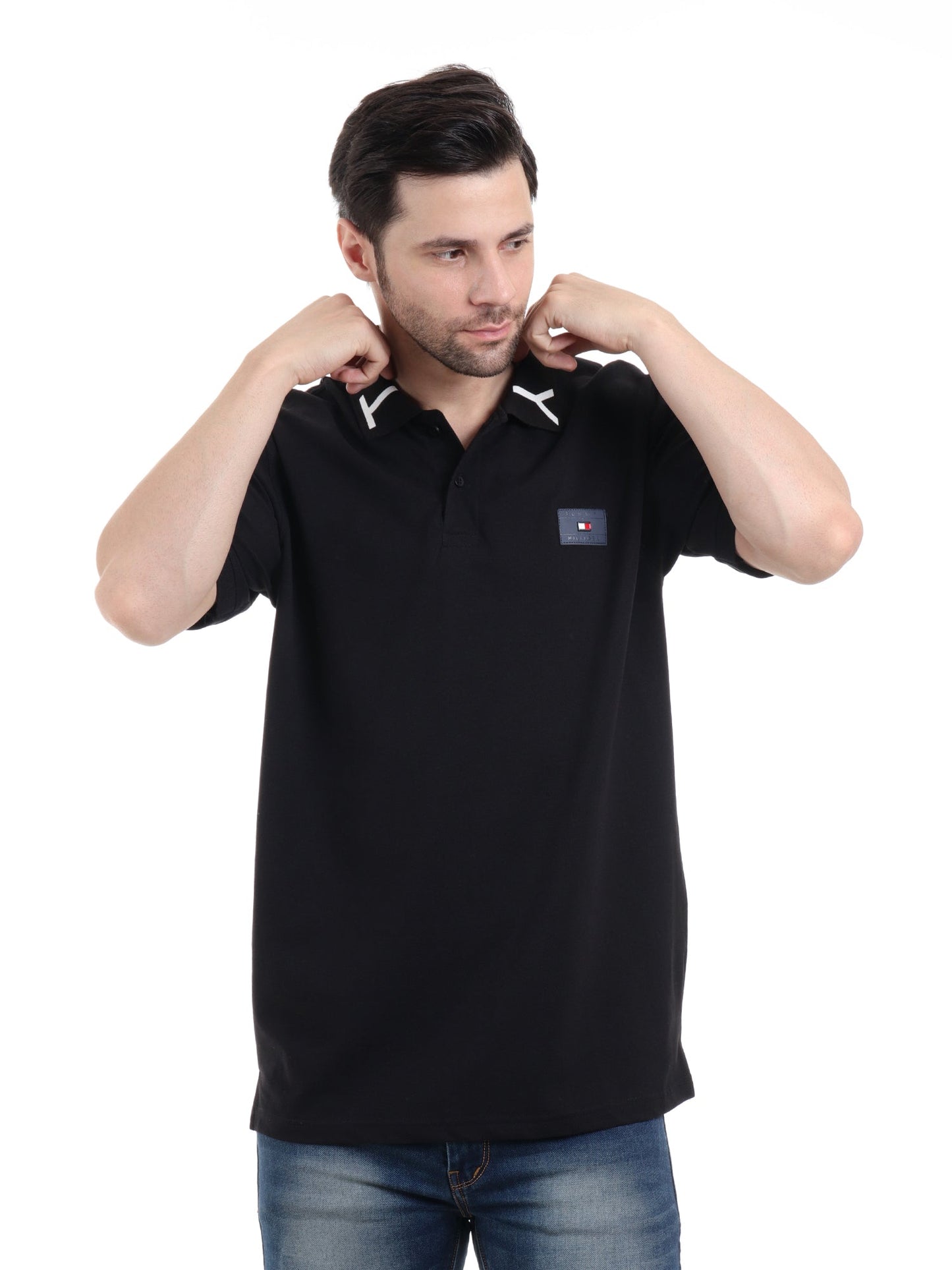 Monogram Icon Polo – Black