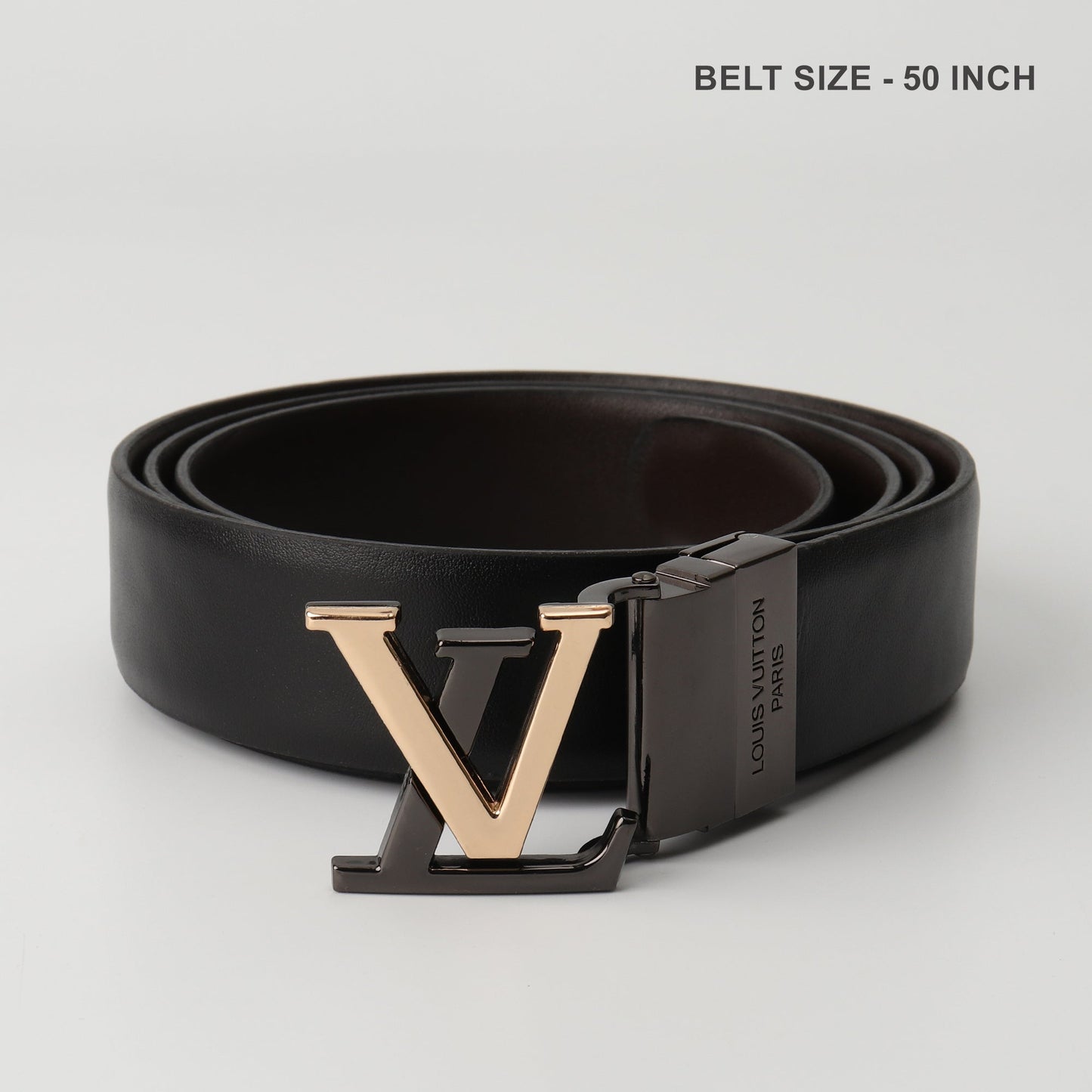 LV Initiales Eclipse Belt – Gold Accent