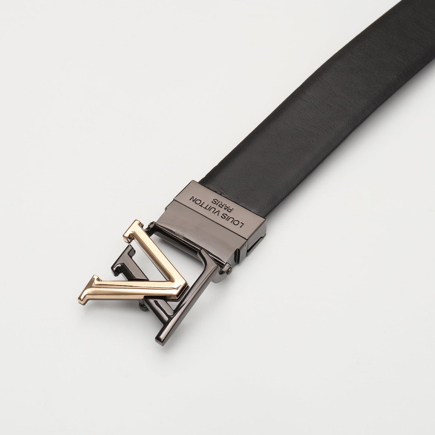 LV Initiales Eclipse Belt – Gold Accent