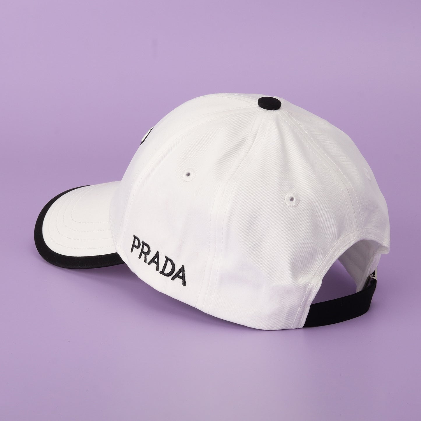 Prada White Baseball Cap