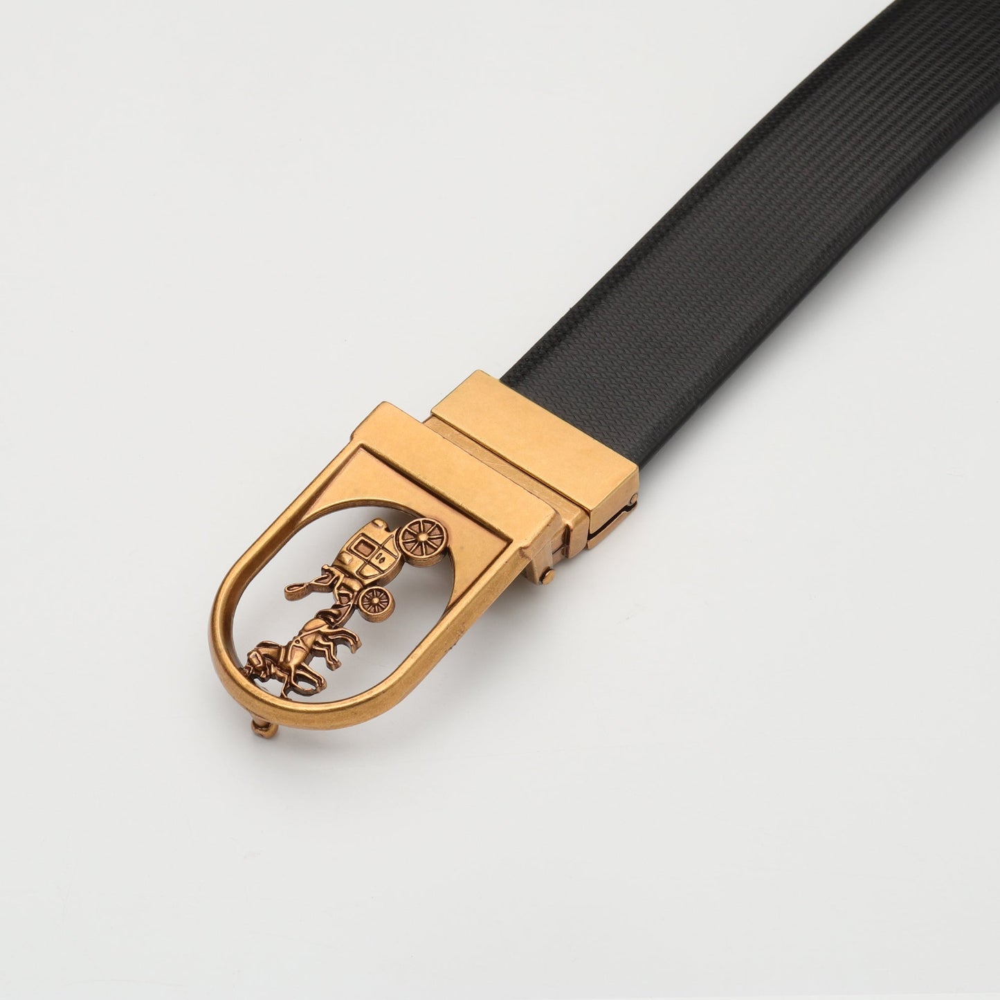 Carriage Legacy Belt – Brushed Gold