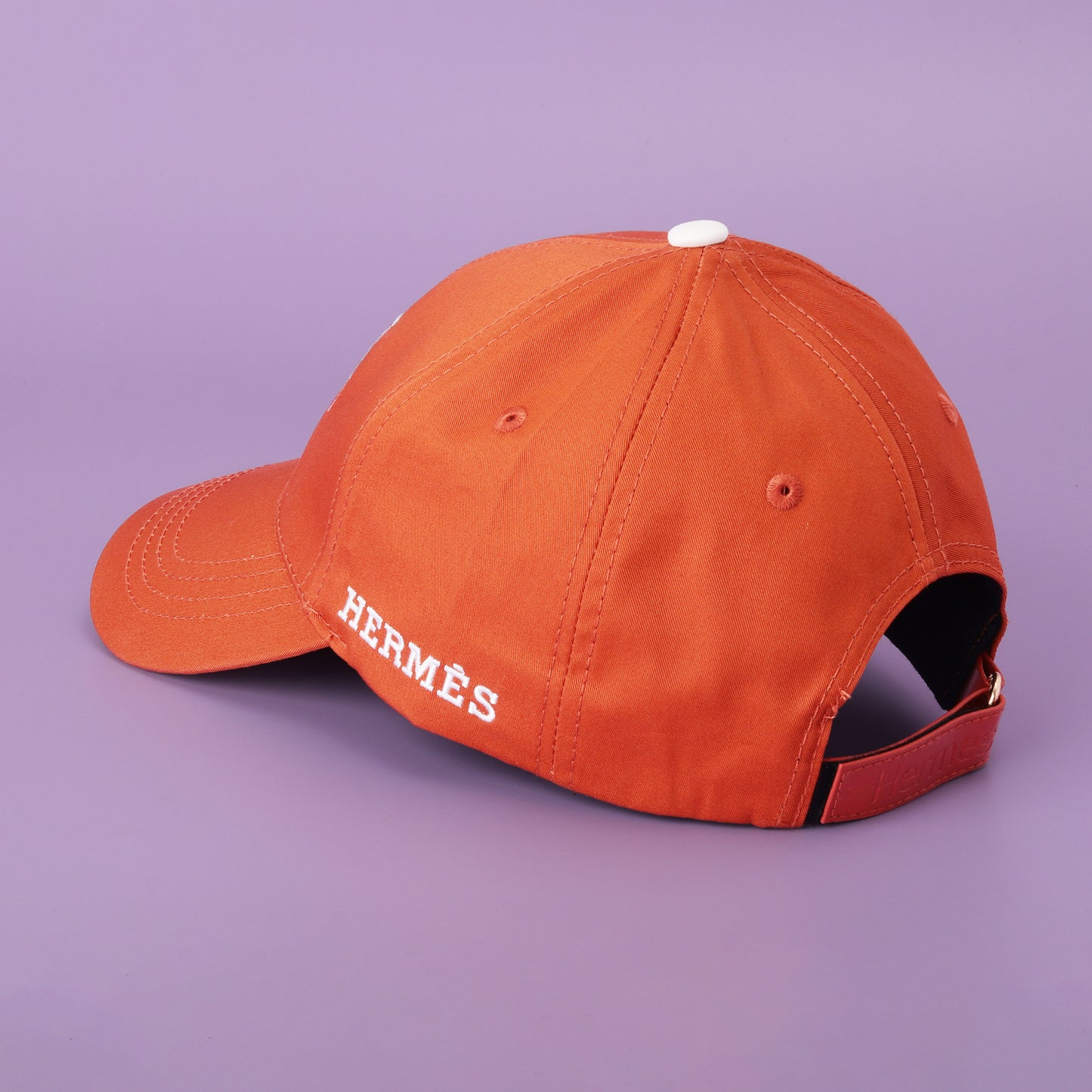 Hermès Orange Baseball Cap