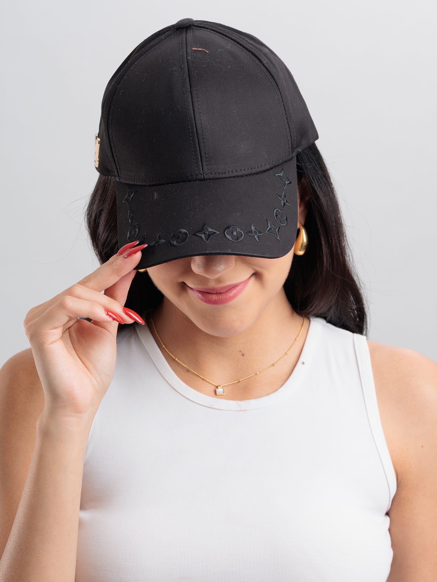 Midnight Luxe Monogram Cap