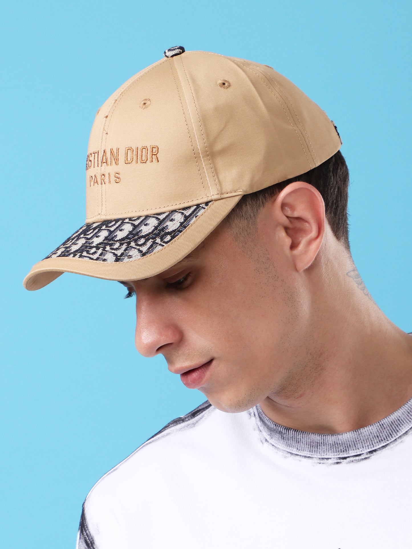 Dior Paris Beige Baseball Cap