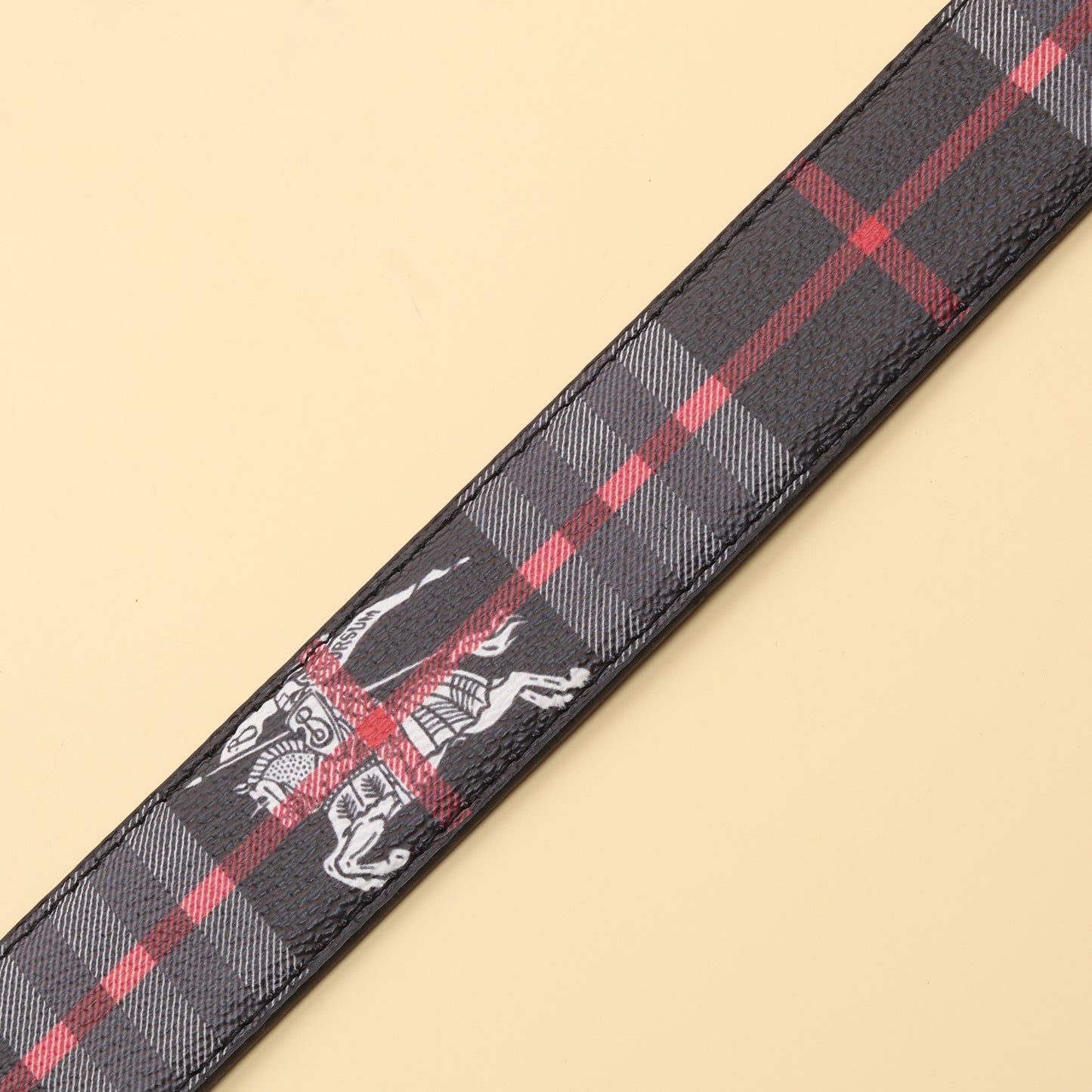 Burberry Monogram Plaid Belt