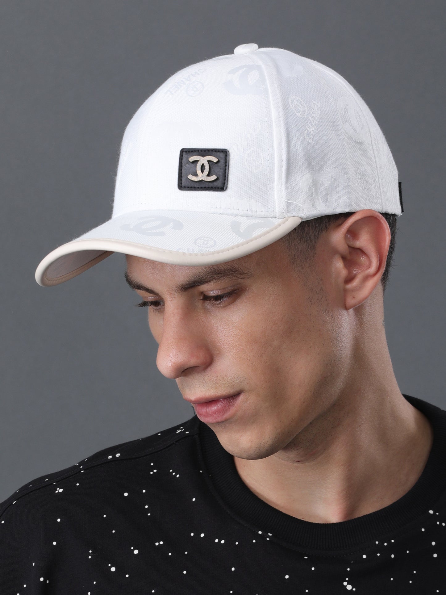 White Designer Cap β Luxury Streetwear With Iconic Edge
