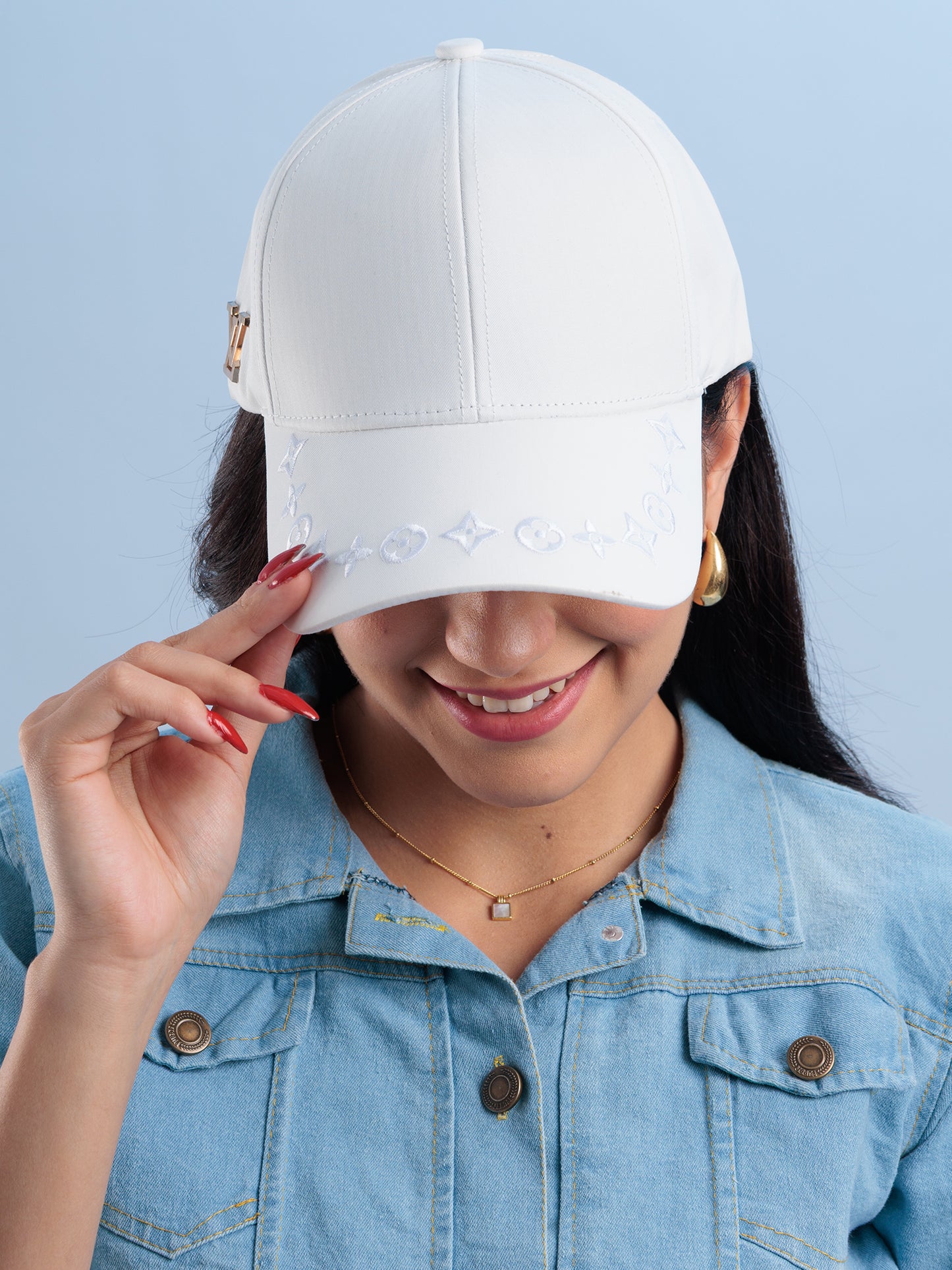 Ivory Luxe Curve Cap