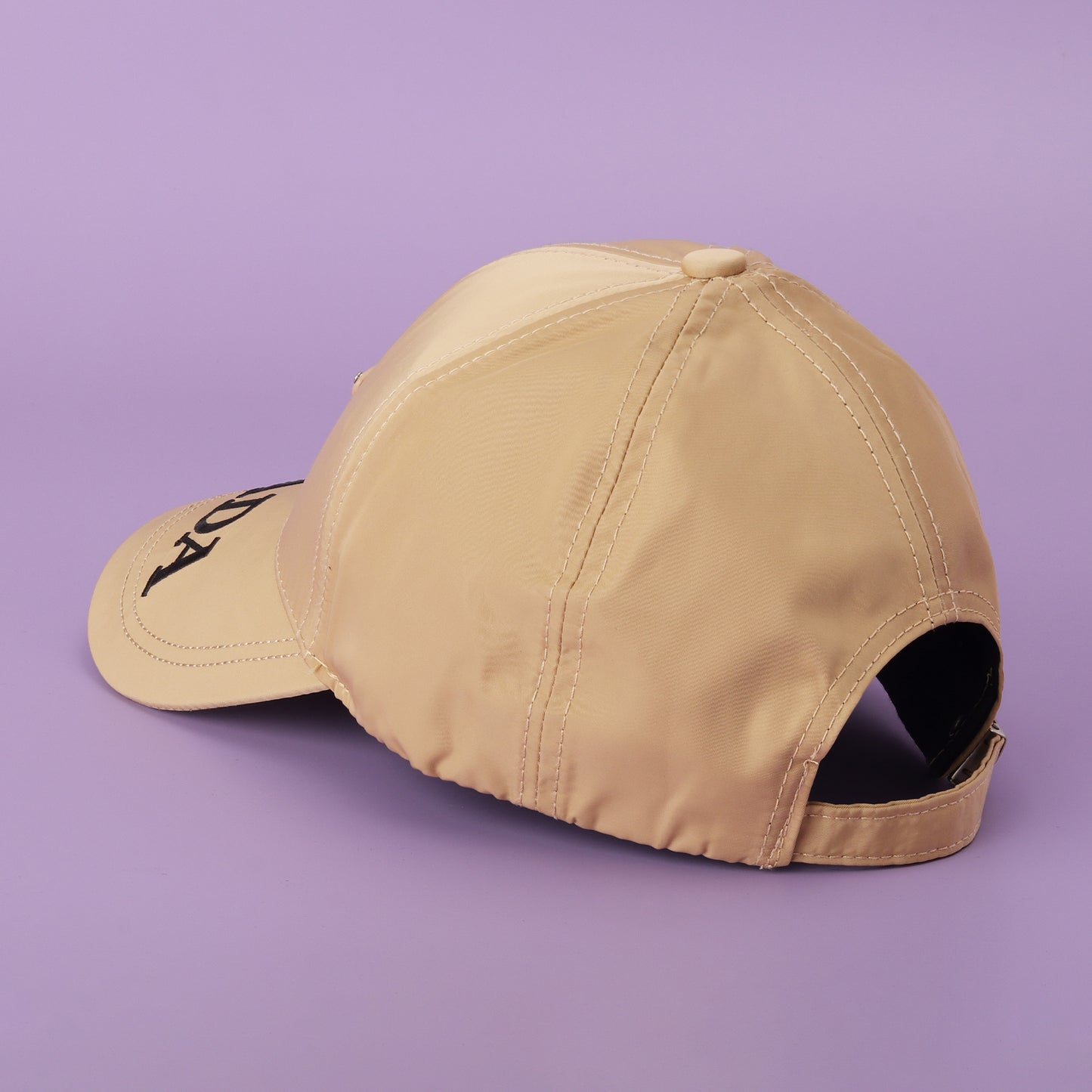 Prada Beige Logo Baseball Cap