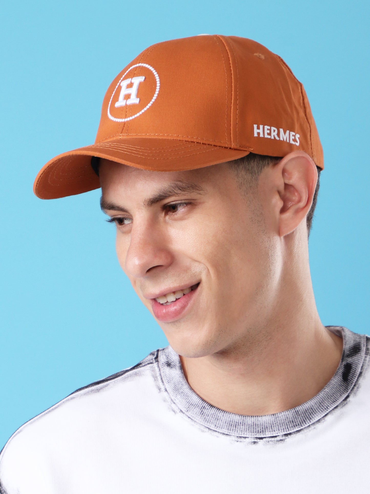 Burnt Orange "H" Logo Baseball Cap