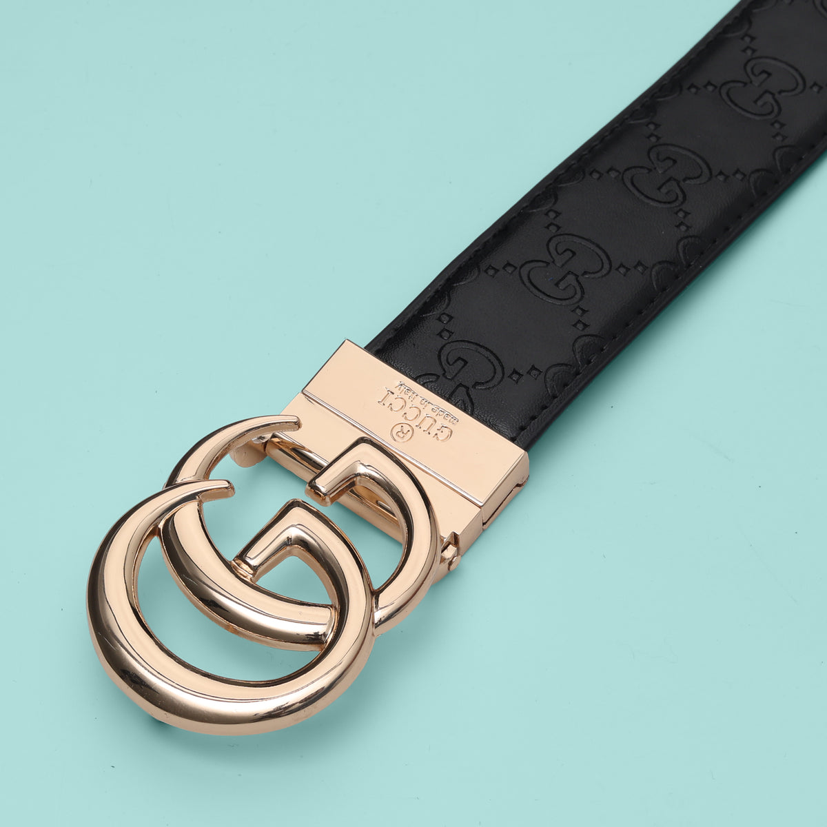 Onyx Emblem Statement Belt