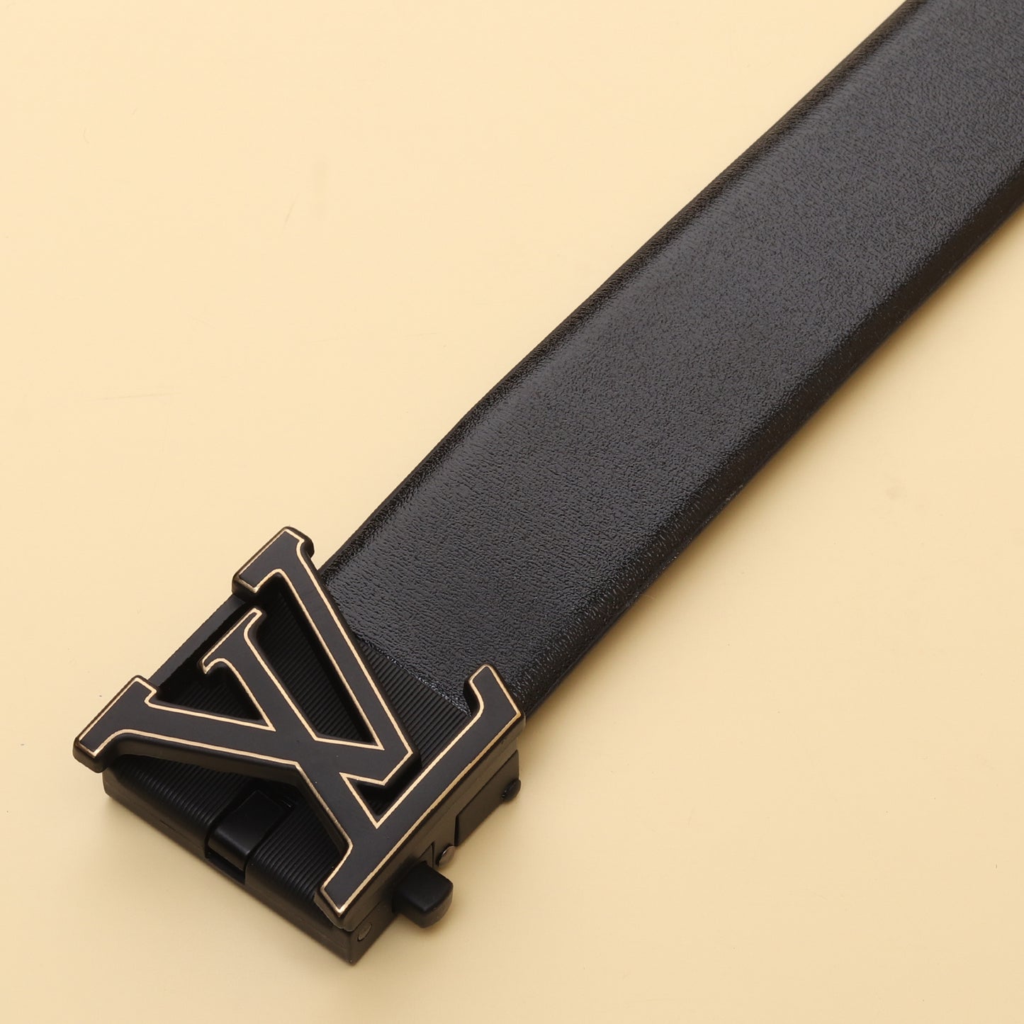 Vuitton Black Leather Belt