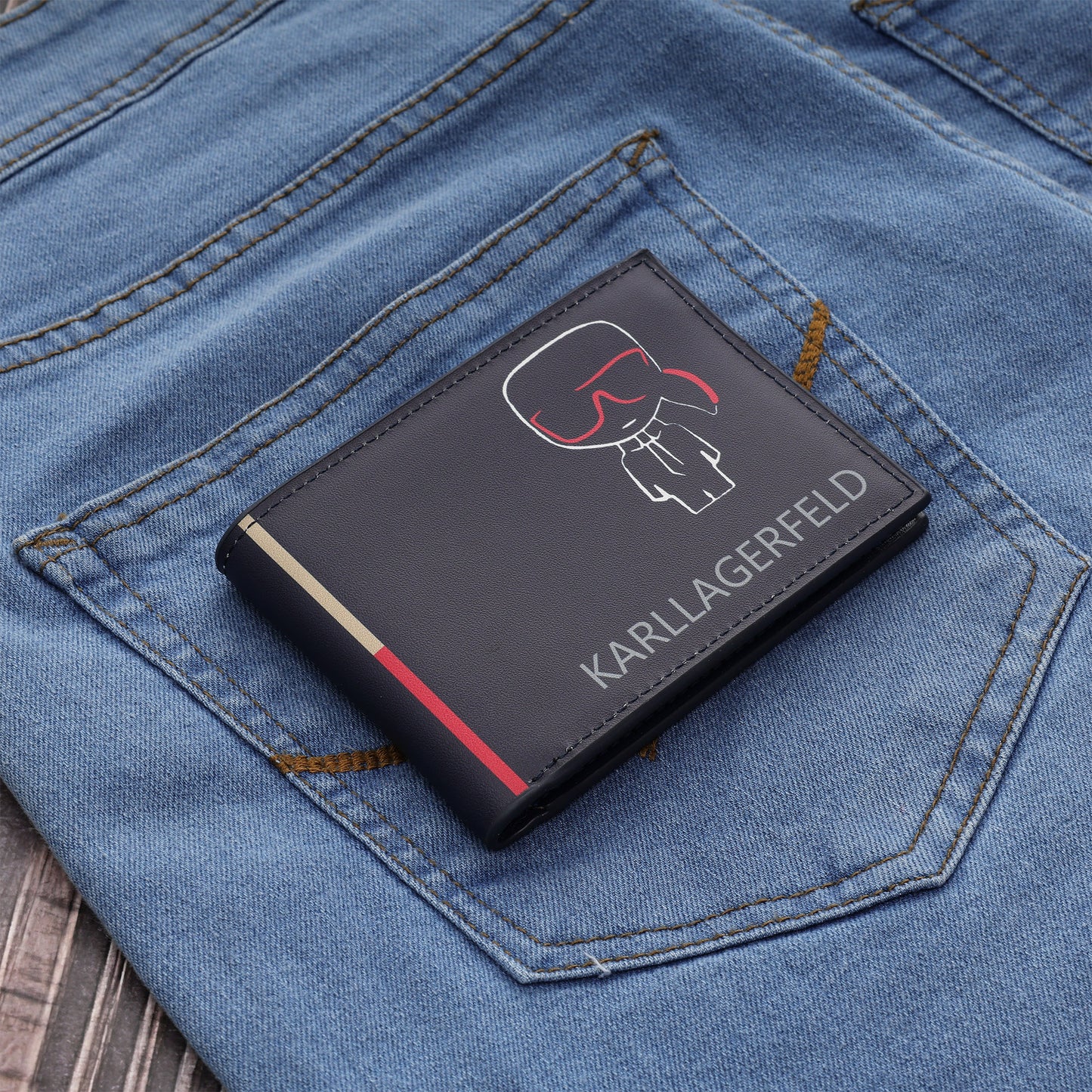 Navy Signature Style Wallet