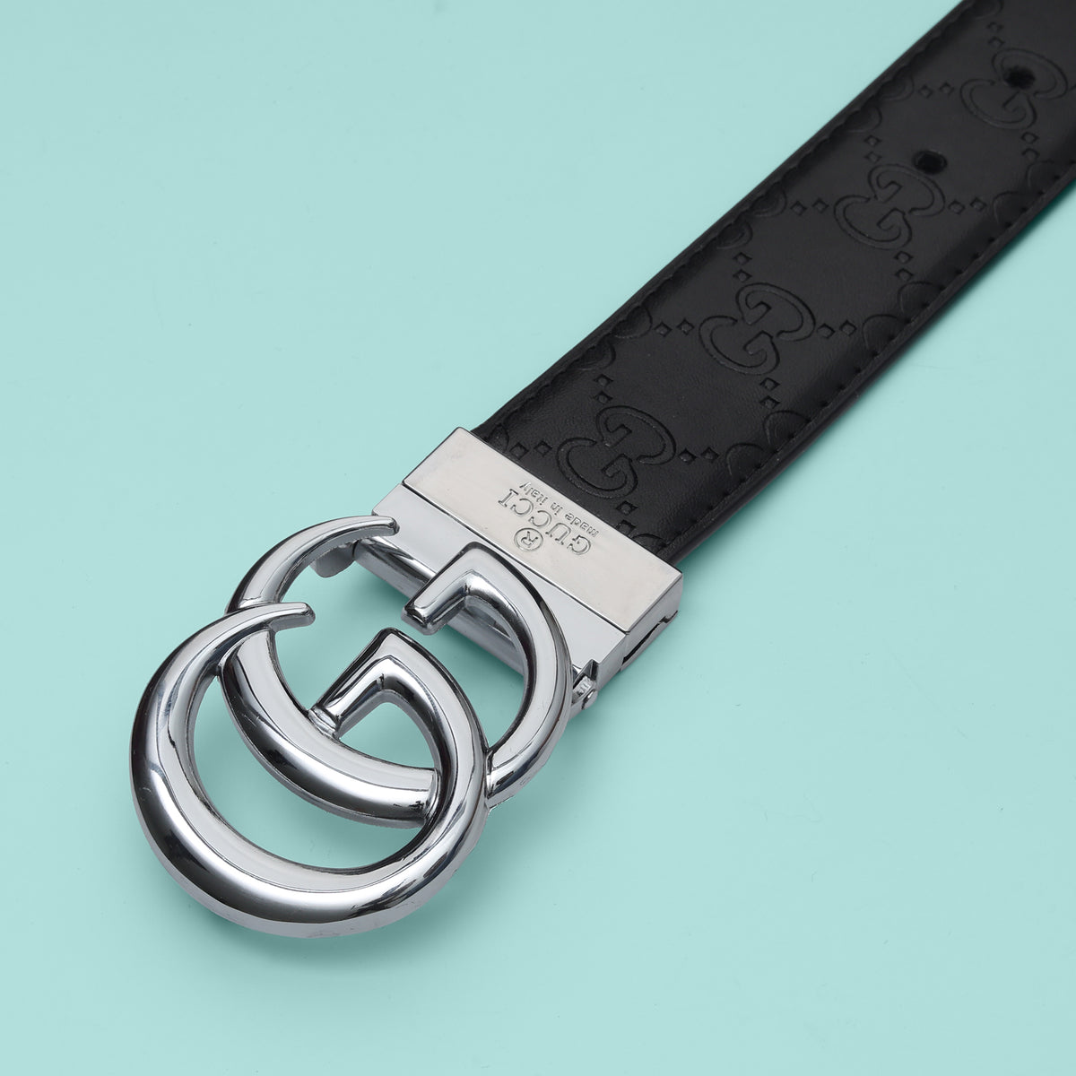 Onyx Chrome Statement Belt