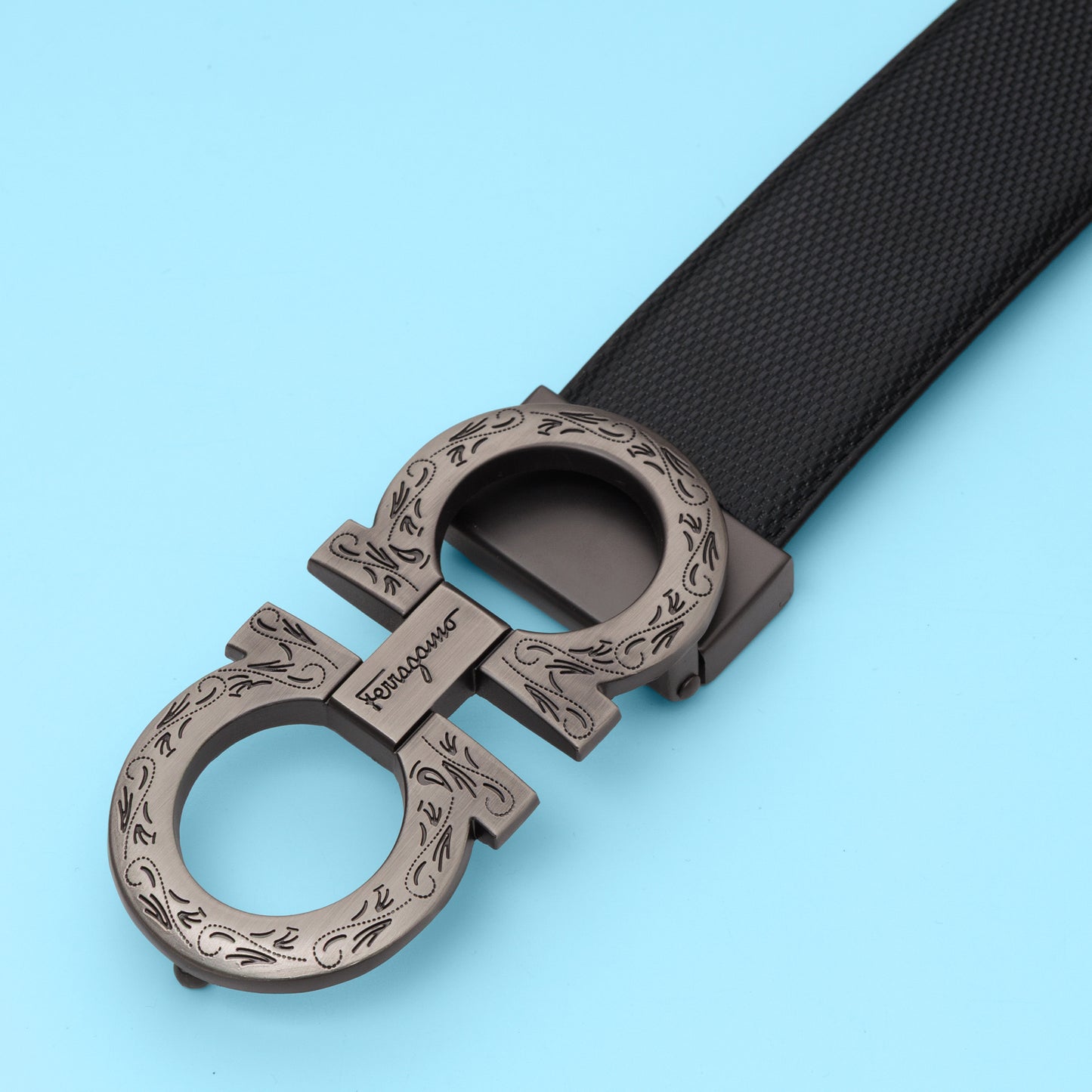 Noir Gancio Signature Belt