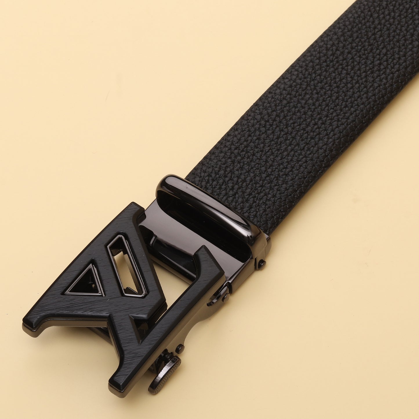 Vuitton Textured Black  Belt