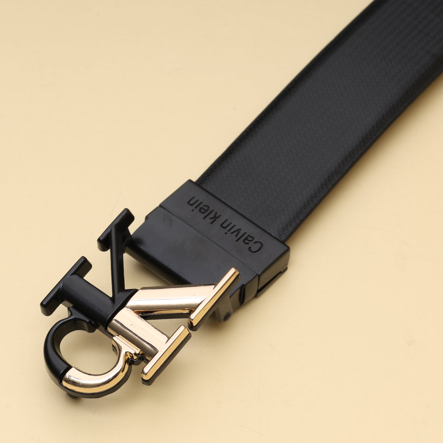 Polished CK Monogram Belt