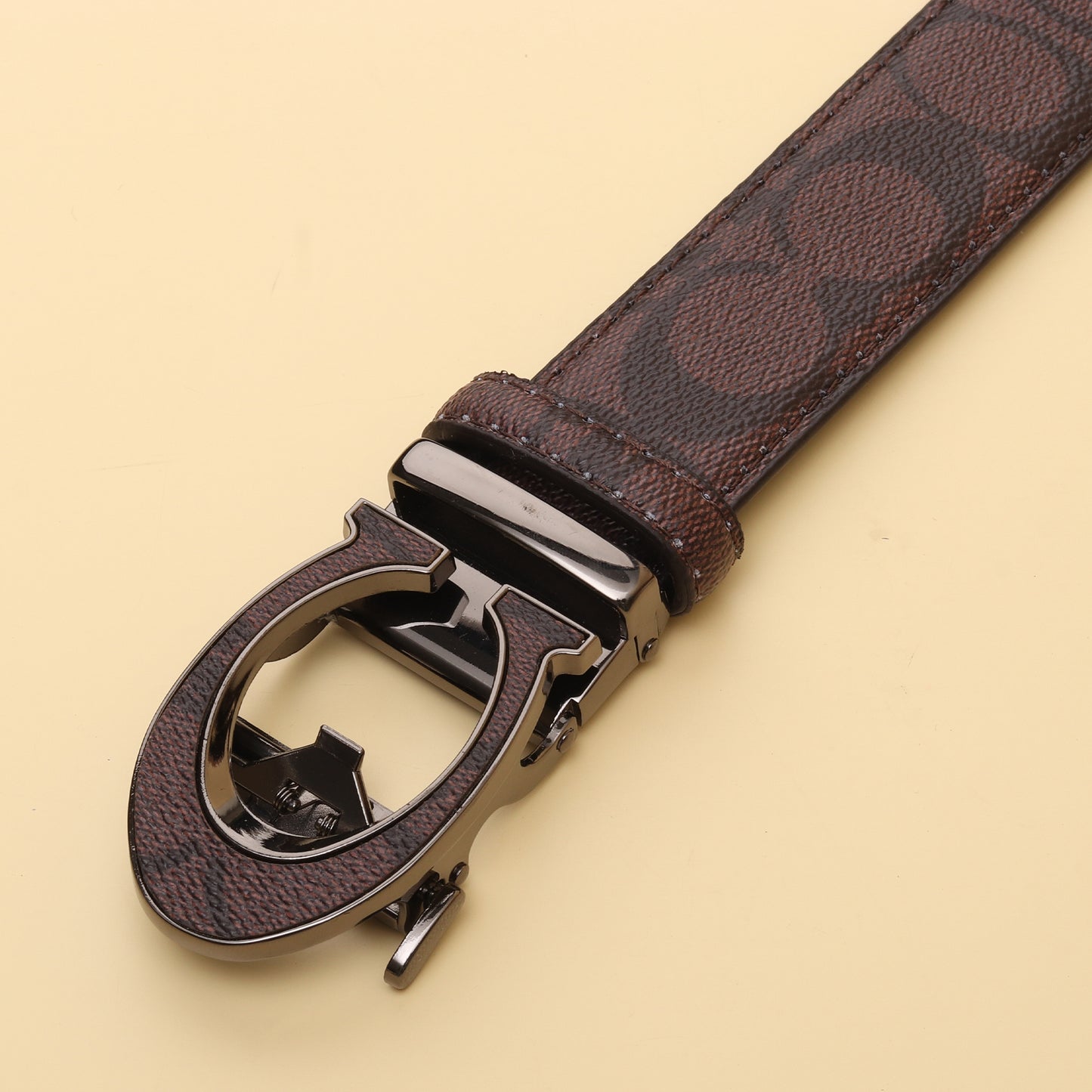 Buckle Brown Leather Belt
