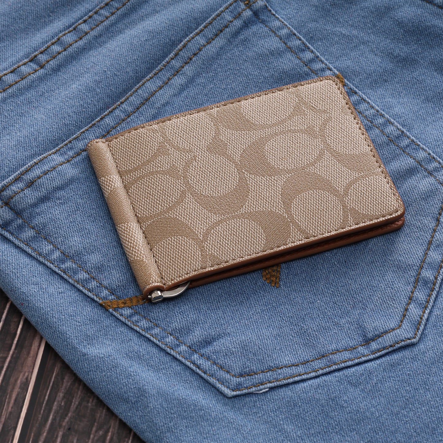 Sand Light Beige Monogram Wallet