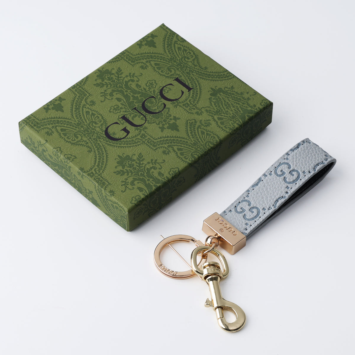 Ice Blue Utility Loop Keychain