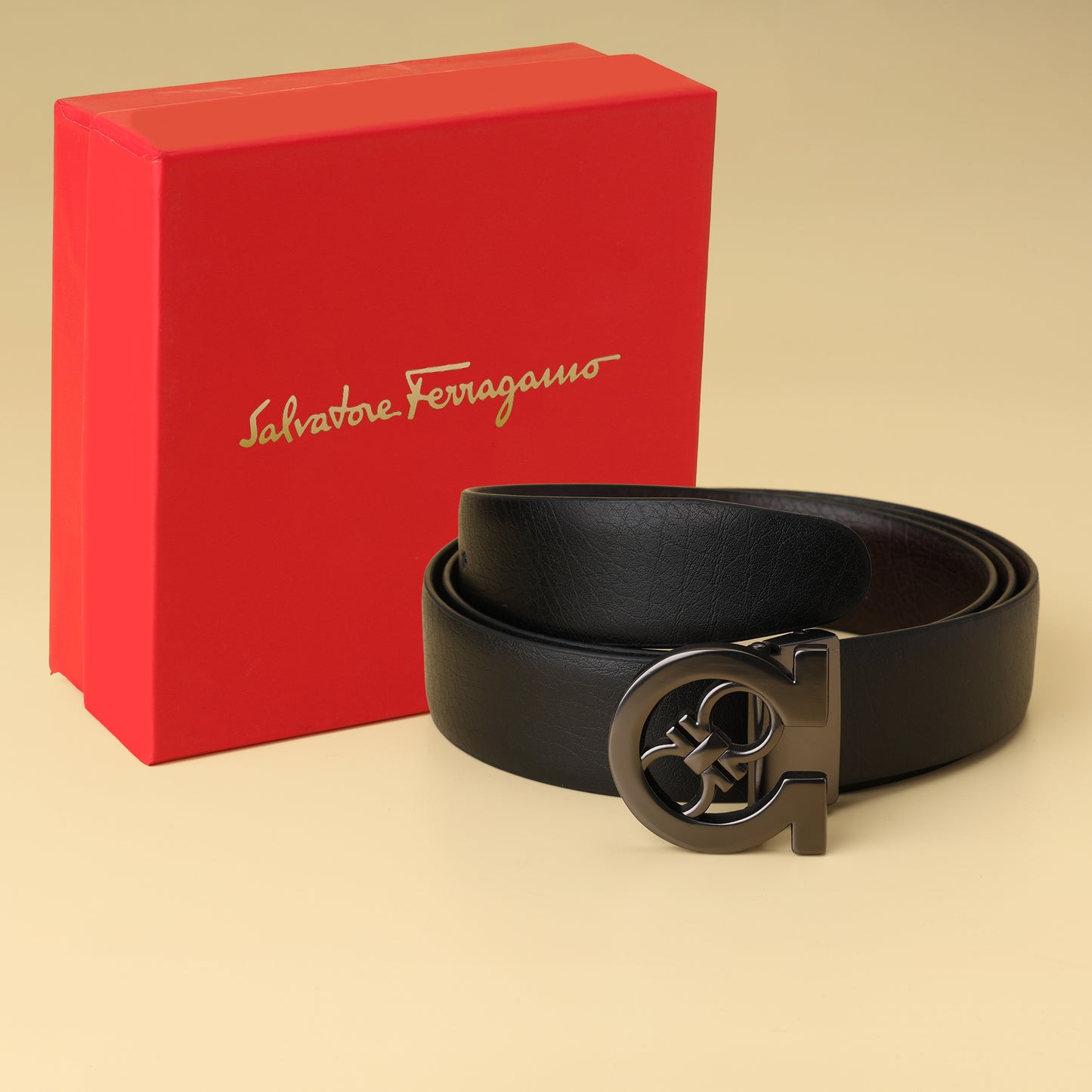 Ferragamo Double  Leather Belt