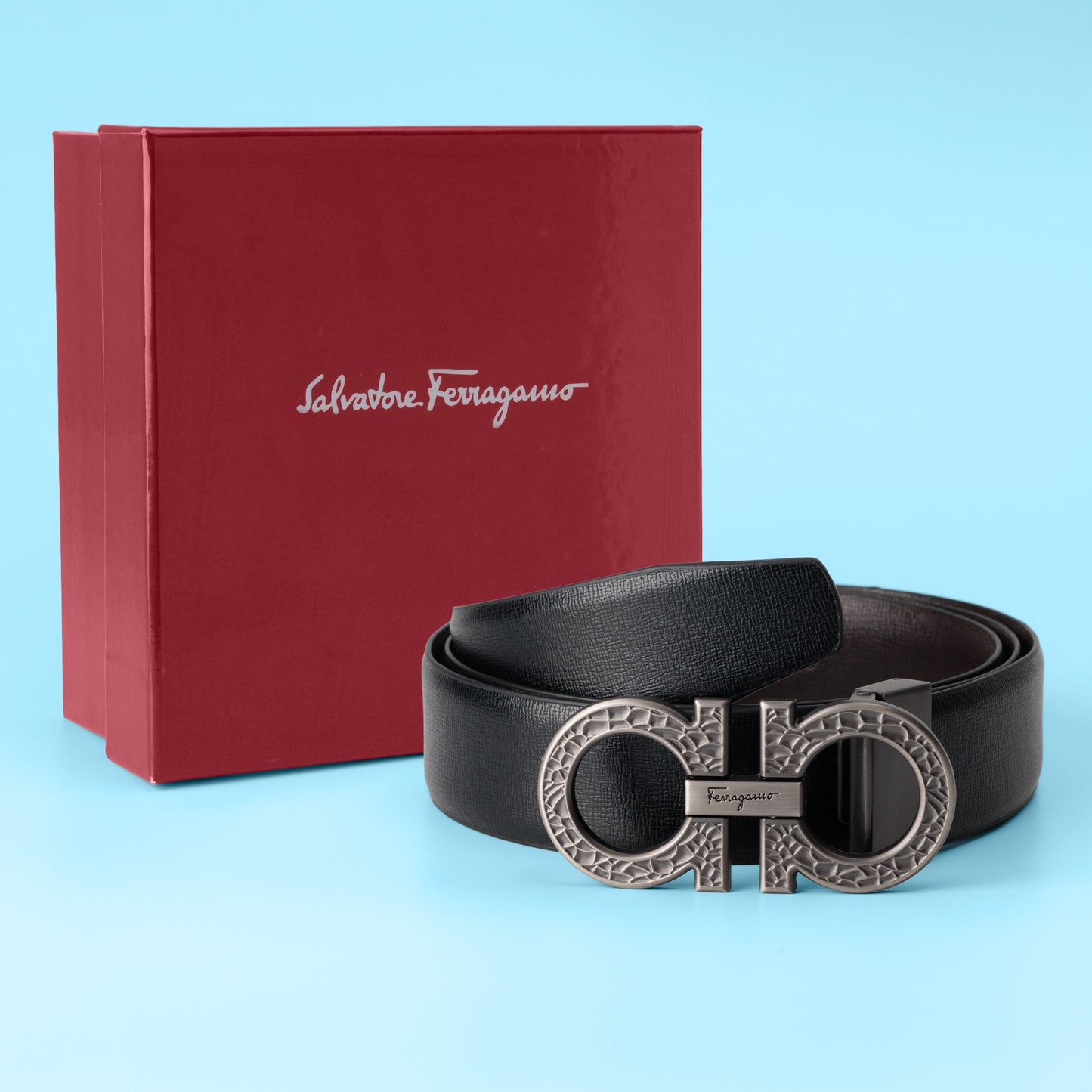 Noir Gancio Signature Belt