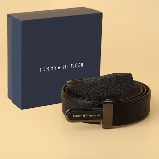 Hilfiger Reversible Textured Leather Belt