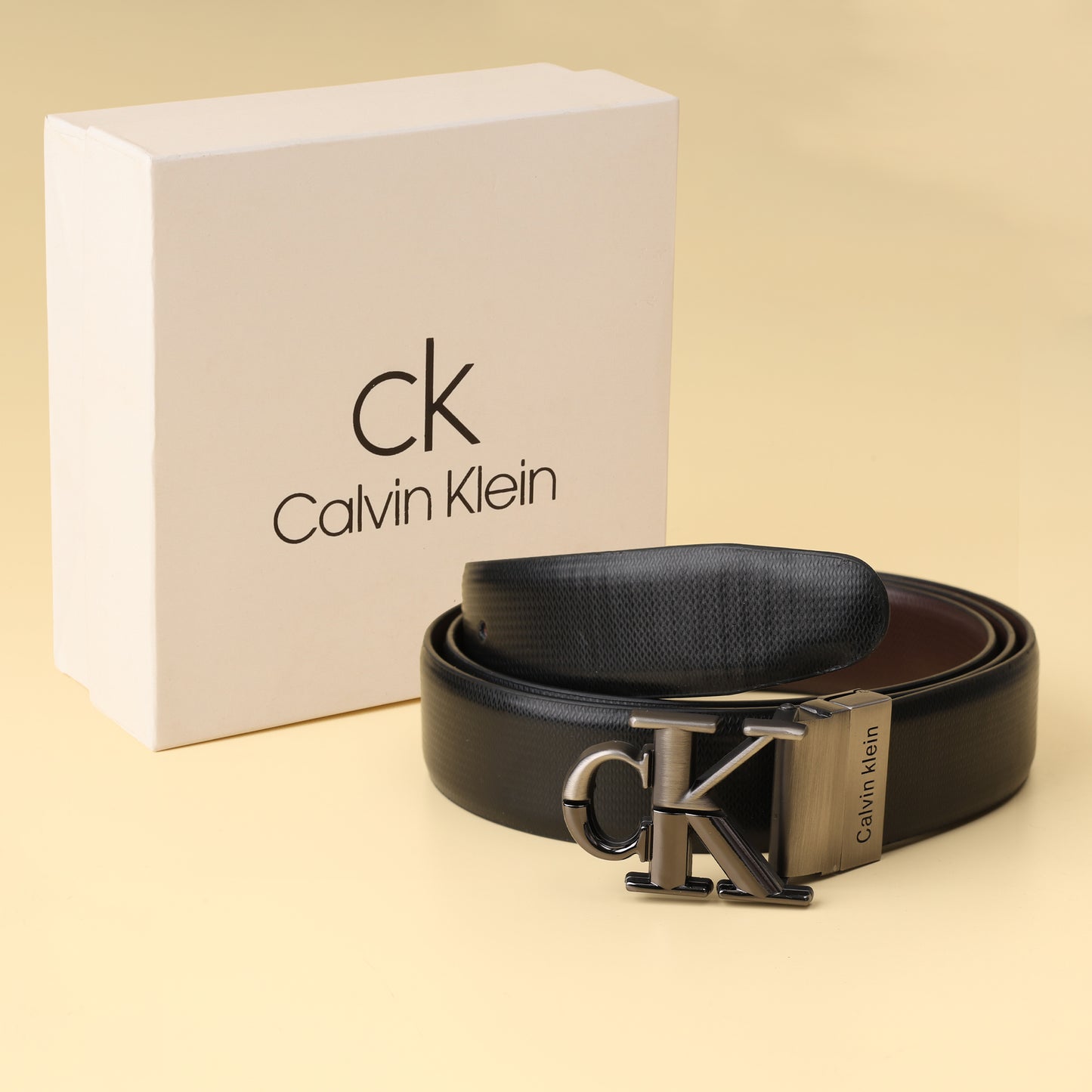 Minimal CK Monogram Belt